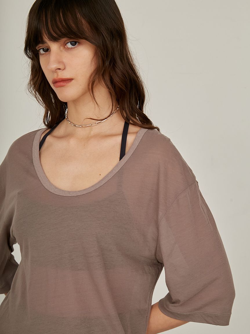 styling/「シアーカット2WAYトップス」|Tシャツ・カットソー|