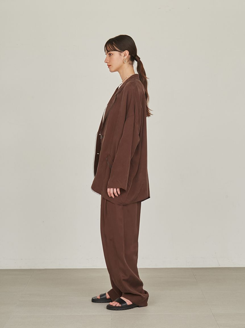 styling/「【セットアップ対応】オープンカラーシャツジャケット」|テーラードジャケット|