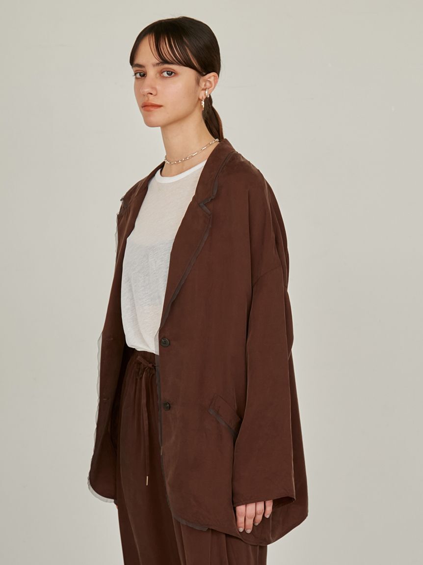 styling/「【セットアップ対応】オープンカラーシャツジャケット」|テーラードジャケット|BRW