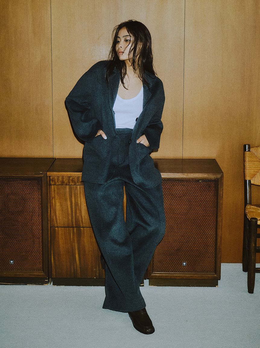 styling/「【セットアップ対応】ウールリバーワイドパンツ」|その他|