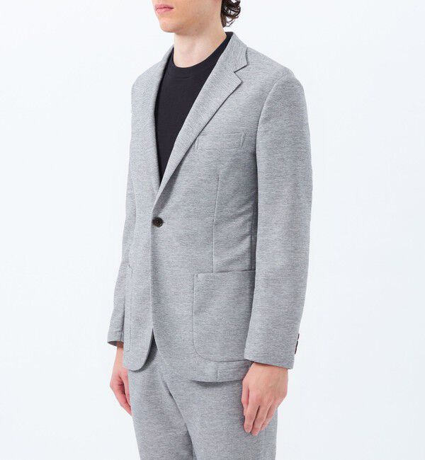 MACKINTOSH PHILOSOPHY「テーラードジャージージャケット 杢カラミストレッチ」|テーラードジャケット|