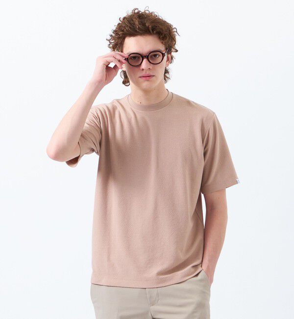 MACKINTOSH PHILOSOPHY「パイル調ドライミックス クルーネックプルオーバー」|Tシャツ・カットソー|ピンク