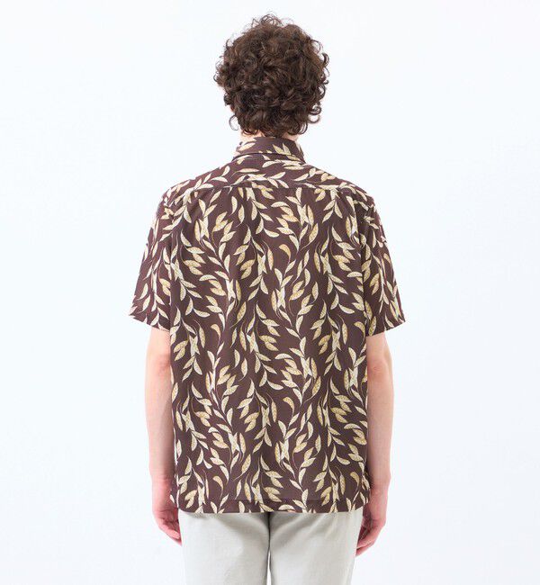 MACKINTOSH PHILOSOPHY「ボタニカルプリント ボタンダウン半袖シャツ」|シャツ・ブラウス|
