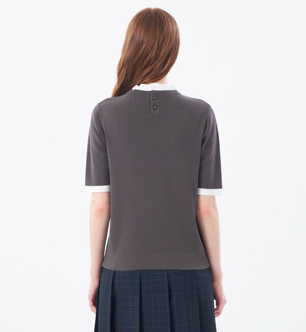 MACKINTOSH PHILOSOPHY「【2025年秋冬モデル】Cleric Collar Knit ハーフスリーブ」|ニット・セーター|