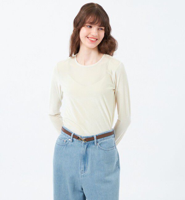 MACKINTOSH PHILOSOPHY「シアーベロアロングスリーブ」|Tシャツ・カットソー|オフホワイト