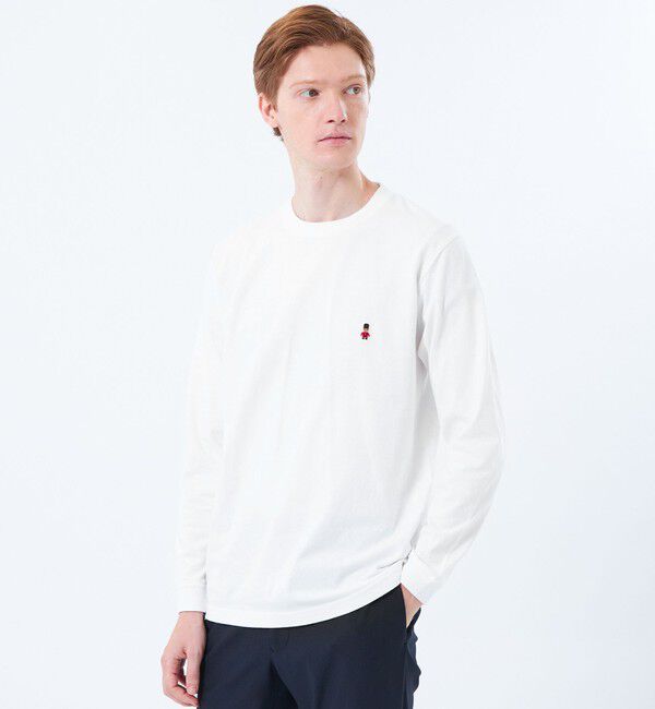 MACKINTOSH PHILOSOPHY「【WEB&一部店舗限定】バッキンガムベア 5.6oz天竺 ワンポイントロンＴ」|Tシャツ・カットソー|ホワイト