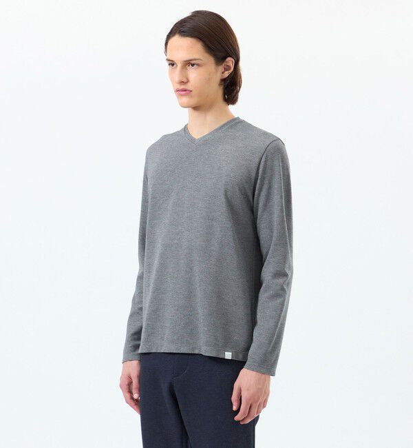 MACKINTOSH PHILOSOPHY「ストレッチミラノリブ VネックロンＴ」|Tシャツ・カットソー|