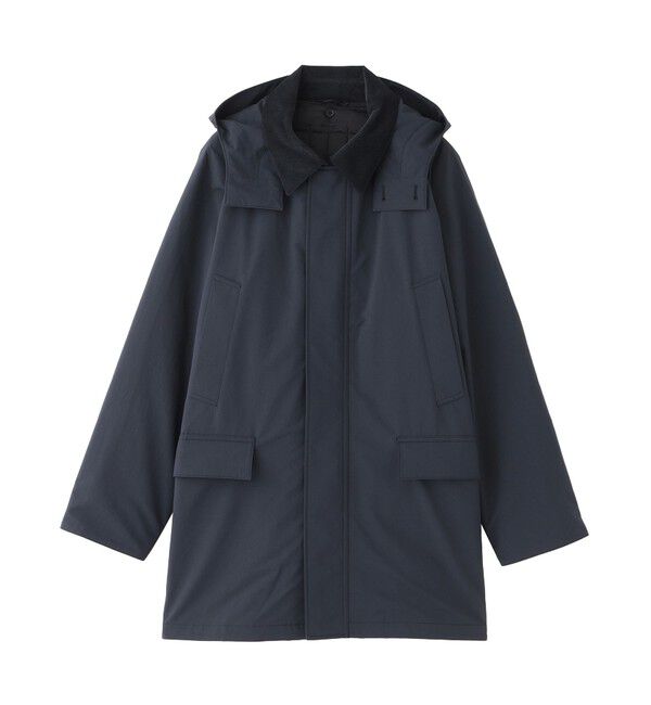 MACKINTOSH PHILOSOPHY「高密度マットタフタ SOMERFORD（サマーフォード ） with HOOD」|ステンカラーコート|ネイビー