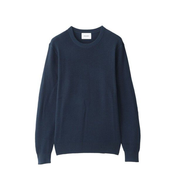 MACKINTOSH PHILOSOPHY「【WEB&一部店舗限定】ミニワッフル クルーネックプルオーバー」|ニット・セーター|ネイビー