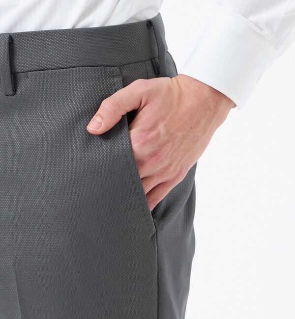 MACKINTOSH PHILOSOPHY「【2026春夏モデル】トロッター トラウザーズ#000（ナンバーゼロ）バーズアイストレッチ リサイクル」|スラックス|