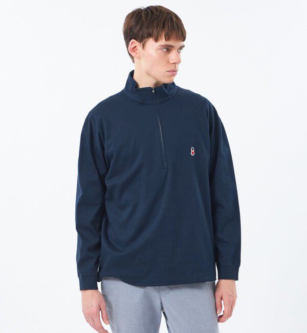 MACKINTOSH PHILOSOPHY「【WEB&一部店舗限定】バッキンガムベア コンパクトスムース ハーフジッププルオーバー」|Tシャツ・カットソー|ネイビー