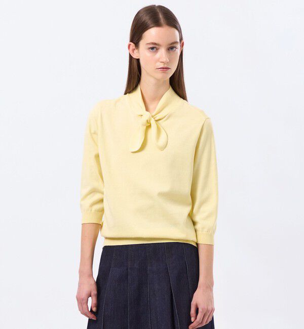 MACKINTOSH PHILOSOPHY「リボンタイニット」|ニット・セーター|イエロー