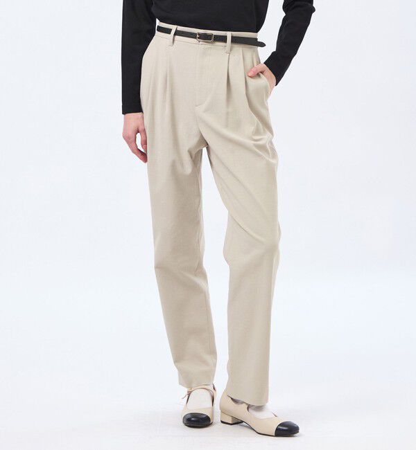 MACKINTOSH PHILOSOPHY「【MP STANDARD TROUSERS 002 SLIM FIT】DRY OXFORD製」|スラックス|ベージュ