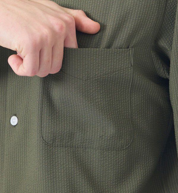 MACKINTOSH PHILOSOPHY「【WEB&一部店舗限定】トロッター スクエアボタンダウン長袖シャツ  サッカーストライプ」|シャツ・ブラウス|