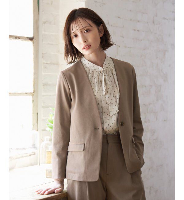 IKKA LOUNGE「Beasystretch ジャケット」|その他|ブラウン