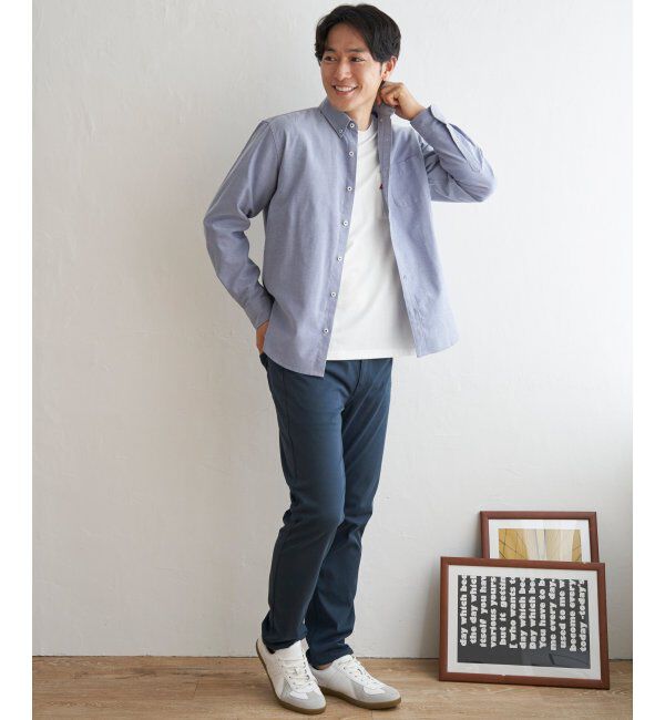 ikka「【吸水速乾】イージーケアオックスボタンダウンシャツ」|シャツ・ブラウス|
