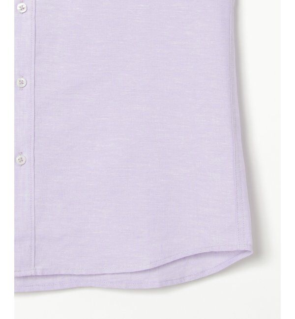 ikka「【吸水速乾】7分袖イージーケアリネン無地シャツ」|シャツ・ブラウス|