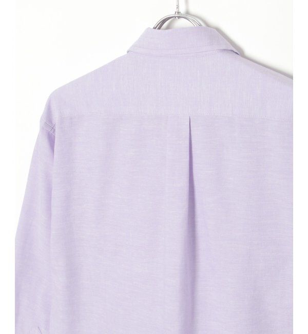 ikka「【吸水速乾】7分袖イージーケアリネン無地シャツ」|シャツ・ブラウス|