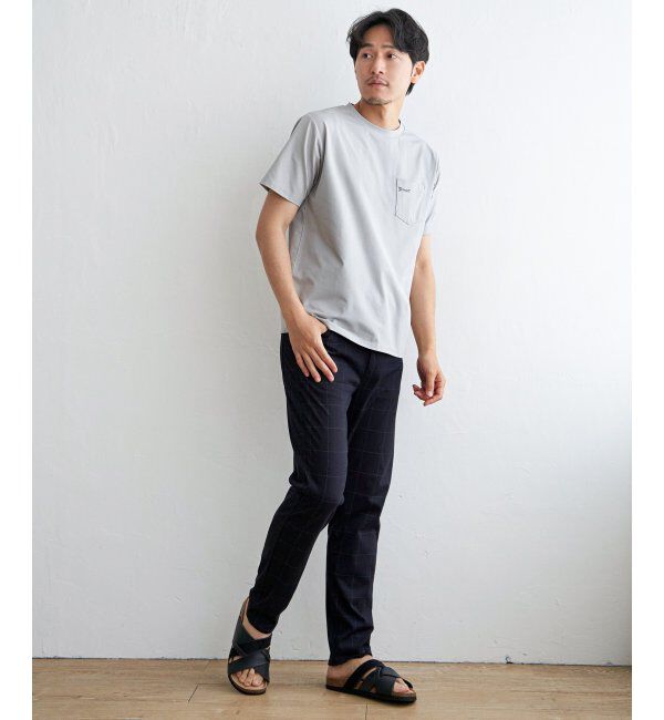 ikka「【接触冷感】速乾COOLポケットプリントTシャツ」|Tシャツ・カットソー|