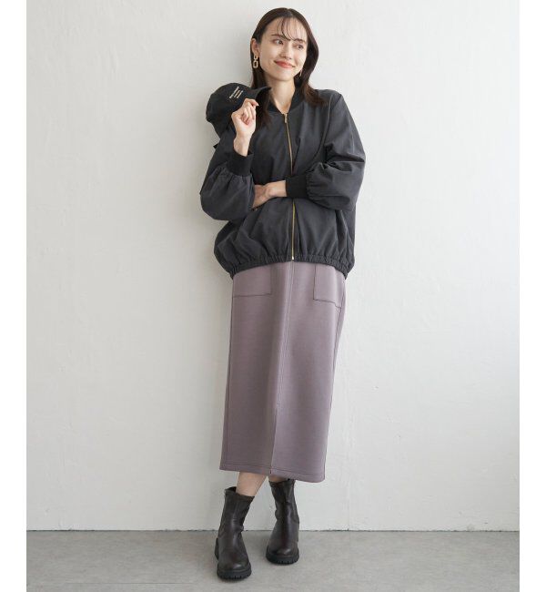 ikka「リブブルゾン」|ブルゾン・スタジャン|