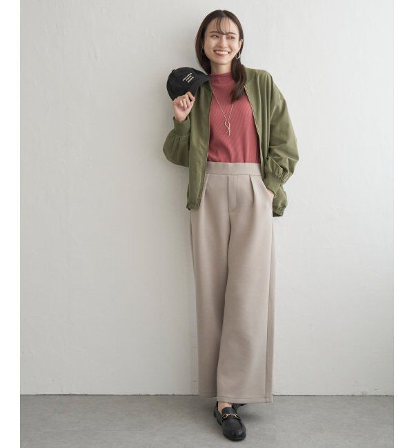 ikka「リブブルゾン」|ブルゾン・スタジャン|