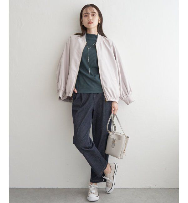 ikka「リブブルゾン」|ブルゾン・スタジャン|