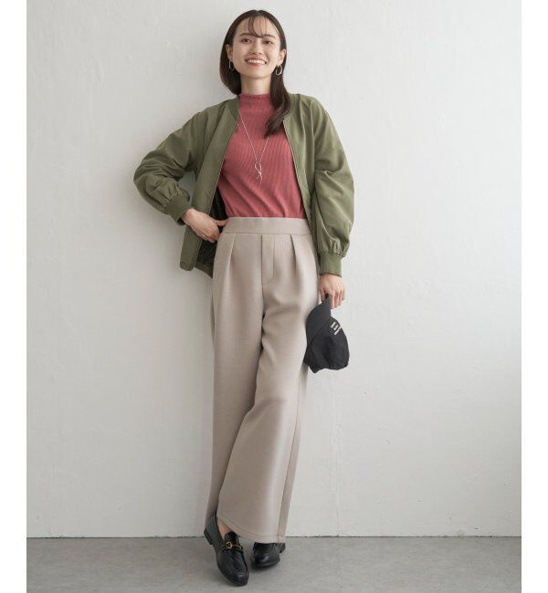 ikka「リブブルゾン」|ブルゾン・スタジャン|