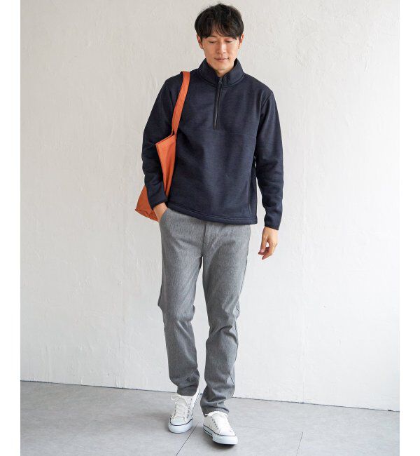 ikka「ウールライクニットハーフジッププルオーバー」|パーカー|