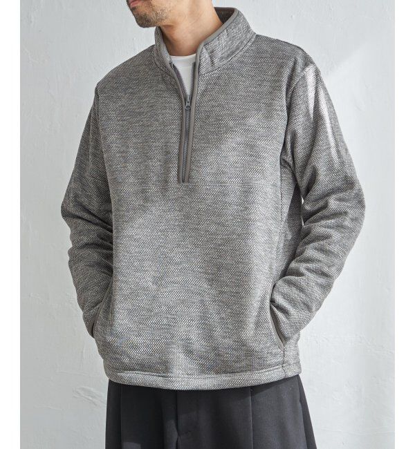 ikka「ウールライクニットハーフジッププルオーバー」|パーカー|