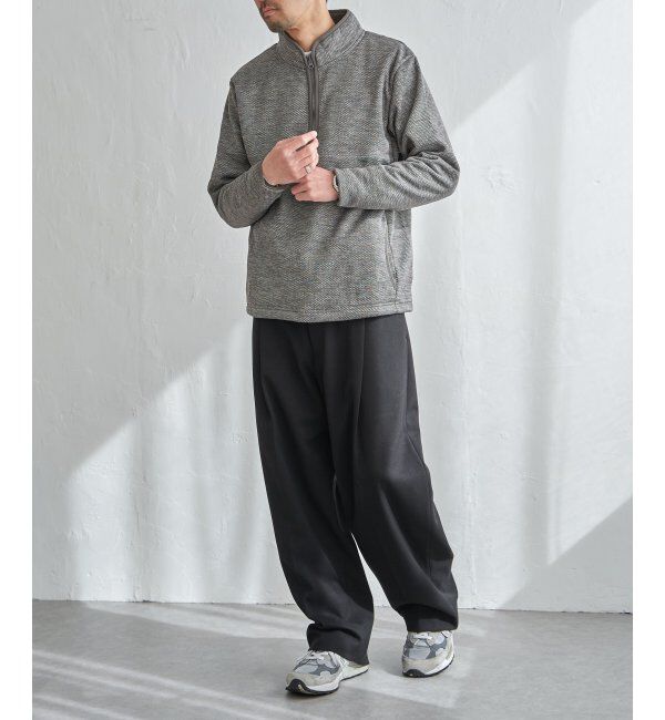 ikka「ウールライクニットハーフジッププルオーバー」|パーカー|