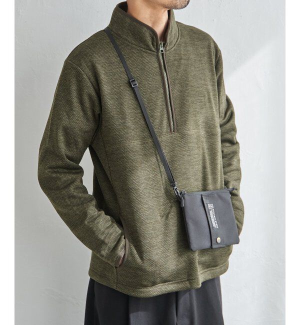 ikka「ウールライクニットハーフジッププルオーバー」|パーカー|