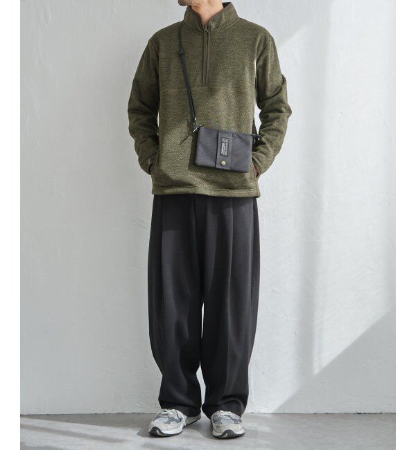 ikka「ウールライクニットハーフジッププルオーバー」|パーカー|