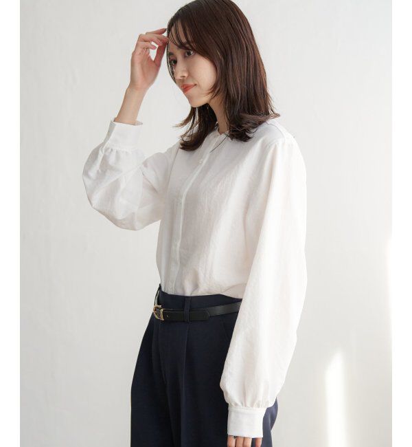 ikka「前後2WAYバンドカラーシャツ」|シャツ・ブラウス|