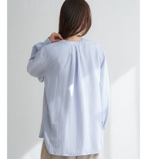 ikka「前後2WAYバンドカラーシャツ」|シャツ・ブラウス|