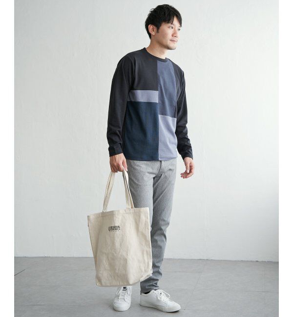 ikka「ブロックスポンチグラデロンＴ」|Tシャツ・カットソー|