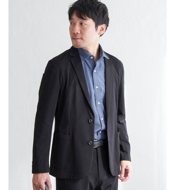 IKKA LOUNGE「GOKU楽ワークポンチジャケット」|テーラードジャケット|ブラック