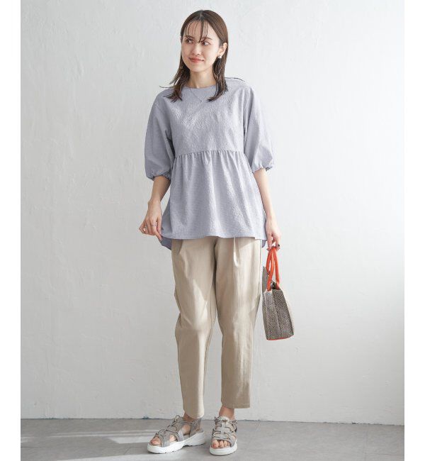 ikka「サッカーペプラムブラウス」|シャツ・ブラウス|