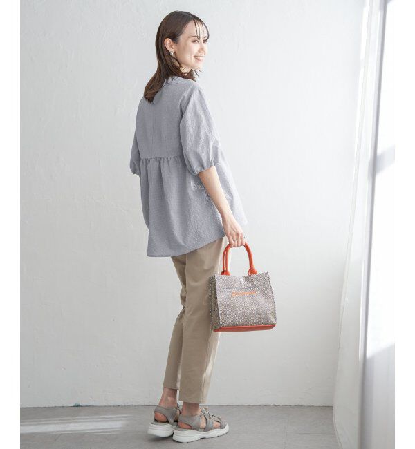 ikka「サッカーペプラムブラウス」|シャツ・ブラウス|