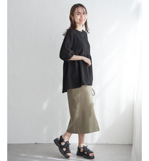 ikka「サッカーペプラムブラウス」|シャツ・ブラウス|