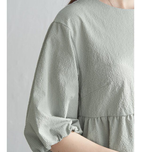 ikka「サッカーペプラムブラウス」|シャツ・ブラウス|