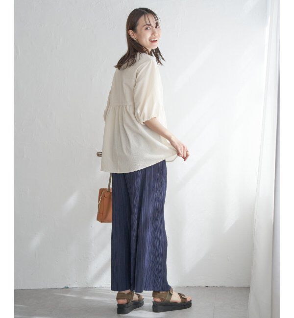 ikka「サッカーペプラムブラウス」|シャツ・ブラウス|