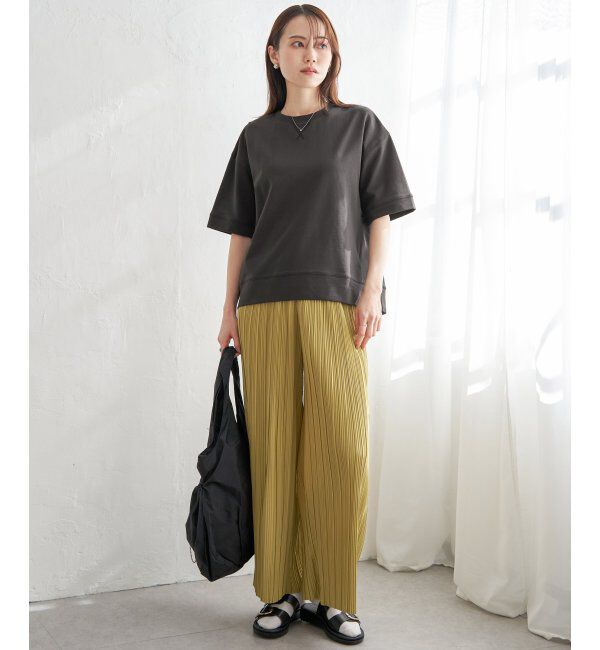 ikka「コットンUSAミニ裏毛半袖Tシャツ」|Tシャツ・カットソー|