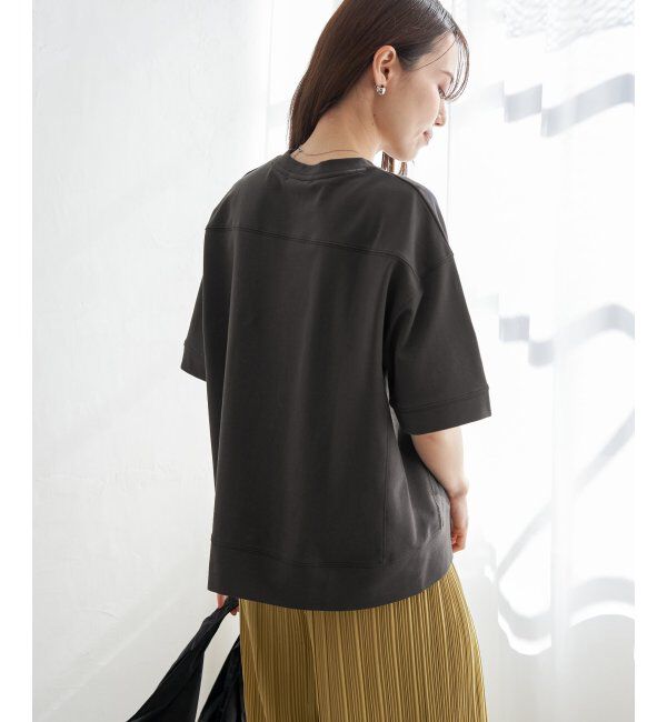 ikka「コットンUSAミニ裏毛半袖Tシャツ」|Tシャツ・カットソー|