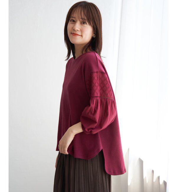 ikka「袖キカレース切り替えプルオーバー」|その他|