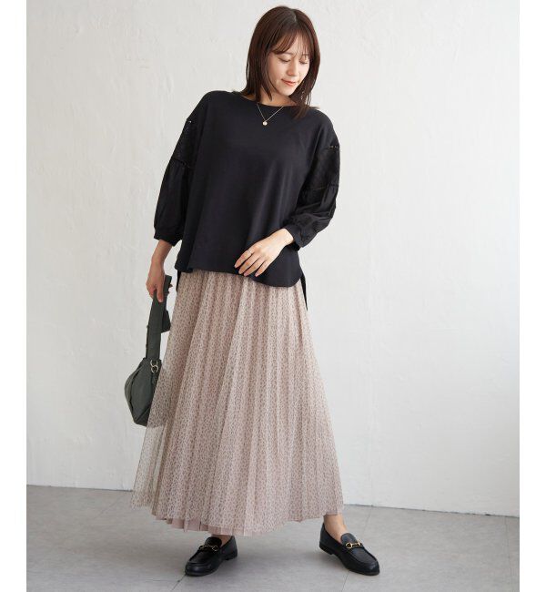 ikka「袖キカレース切り替えプルオーバー」|その他|