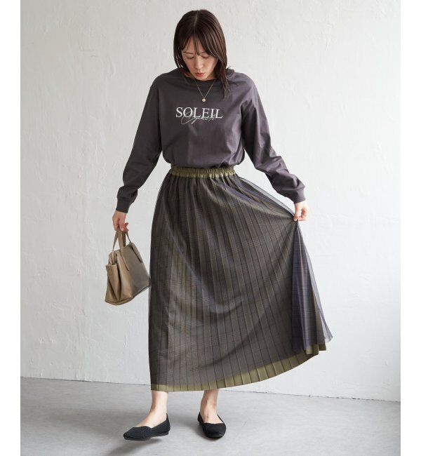 ikka「ロゴフォトプリントスウェットＴ」|Tシャツ・カットソー|