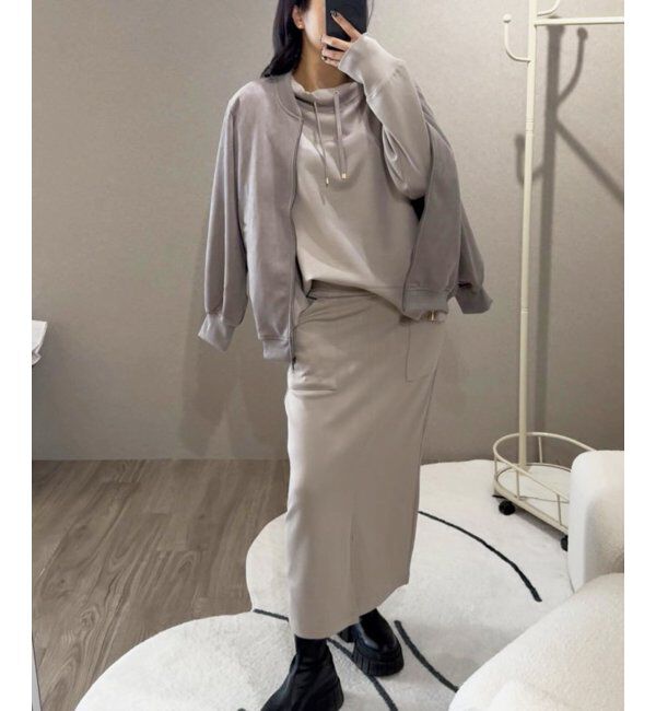 ikka「フェイクスエードブルゾン」|ブルゾン・スタジャン|