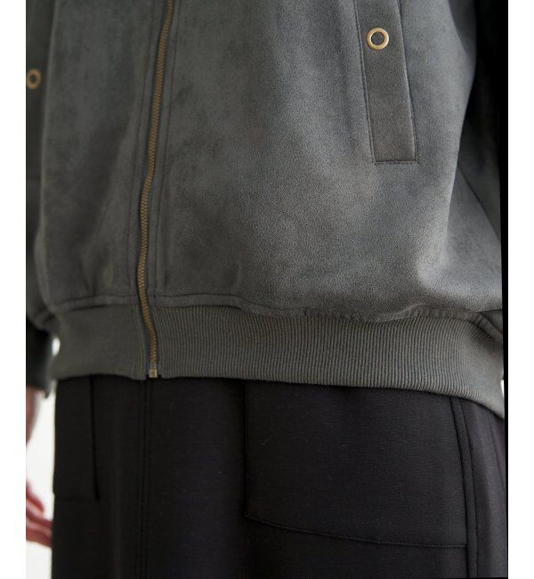 ikka「フェイクスエードブルゾン」|ブルゾン・スタジャン|