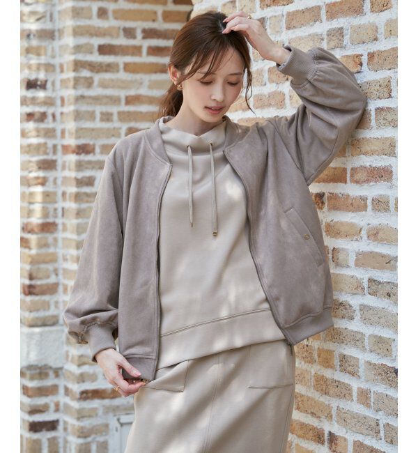 ikka「フェイクスエードブルゾン」|ブルゾン・スタジャン|