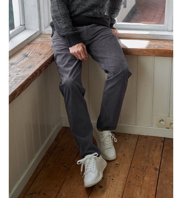 ikka「GOKU楽パンツ EASY STRETCHコール5P」|その他|チャコール